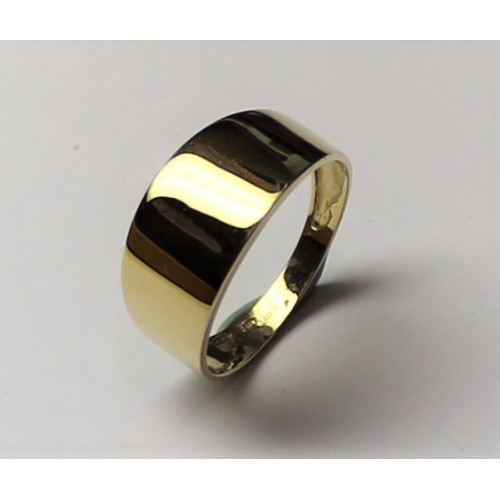Monzario d'oro gouden ring mt 57 breedte 9mm - 000050365